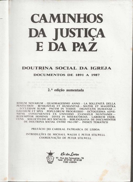 Caminhos Da Justiça e Da Paz - Doutrina Social da Igreja