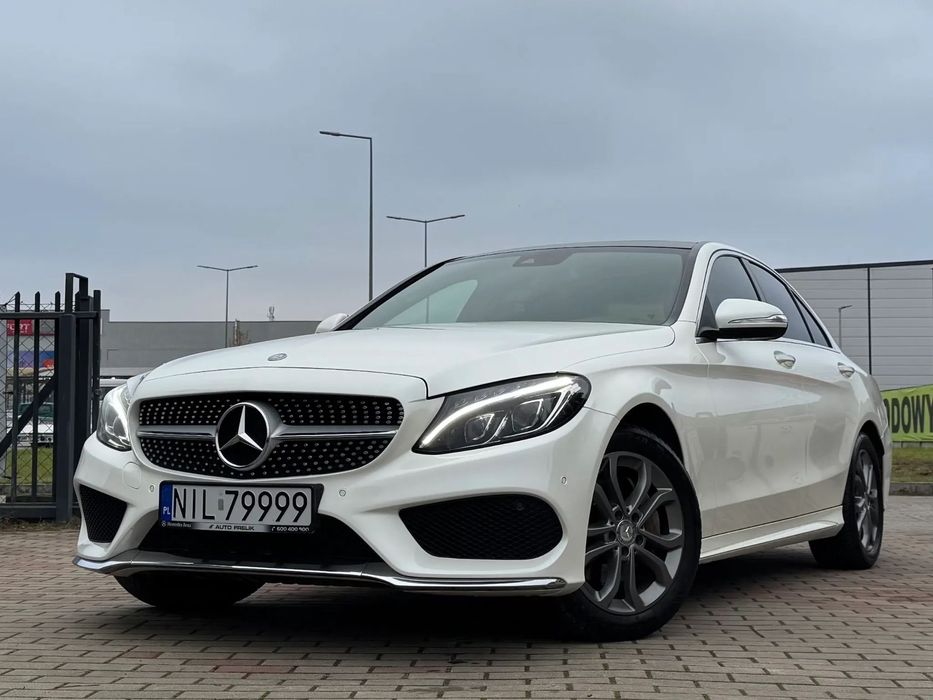Mercedes-Benz Klasa C AMG Line Automat Panorama Burmester Full POLSKI SALON Bezwypadkowy
