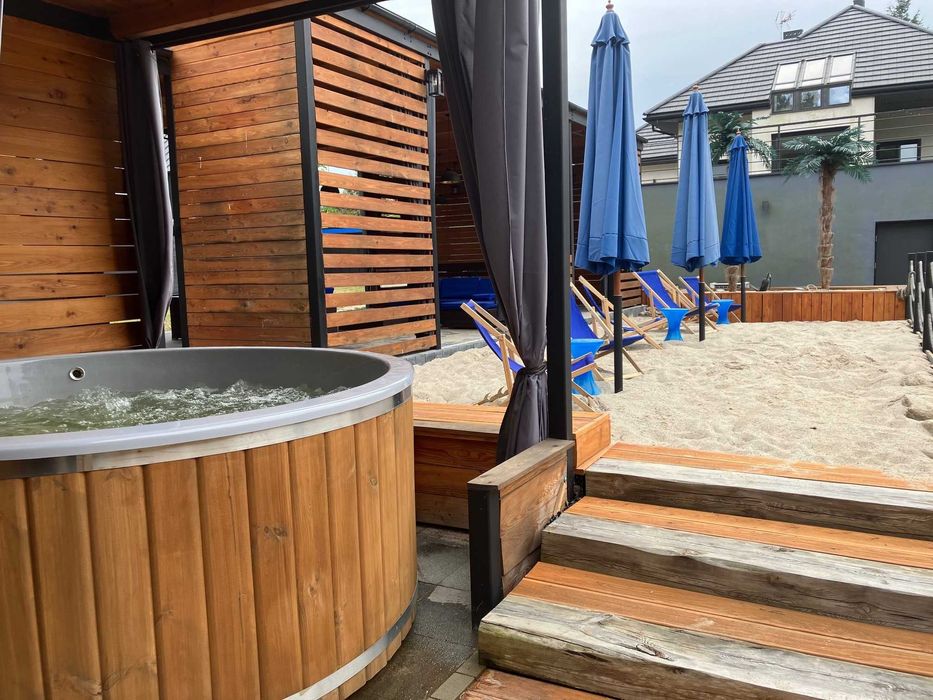 Domki „Bajka” nad jeziorem przy plaży w Zaździerzu