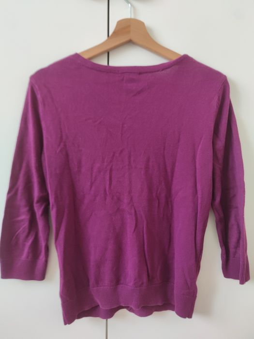 Sweter sweterek w kolorze fuksji H&M S 36