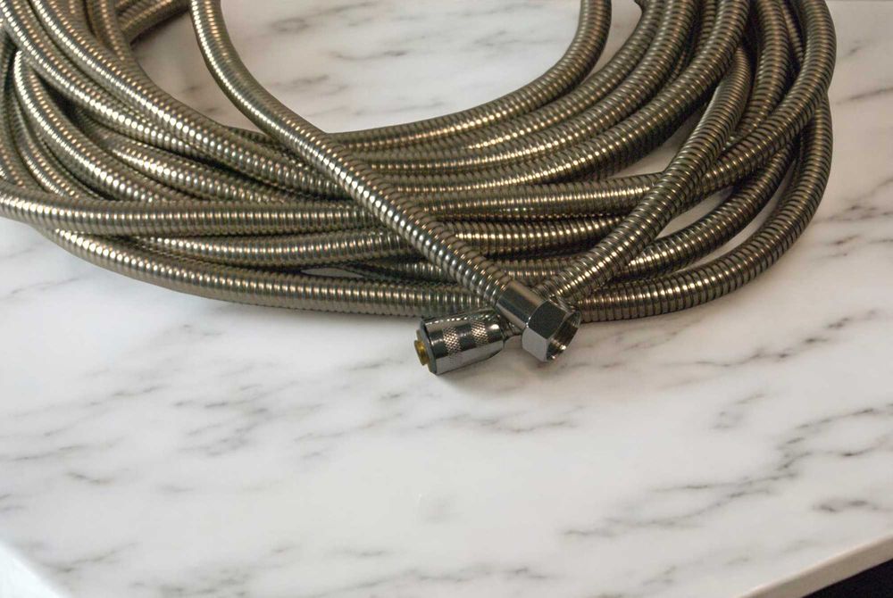 Długi wąż prysznicowy 10m chromowany elastyczny wąż prysznicowy