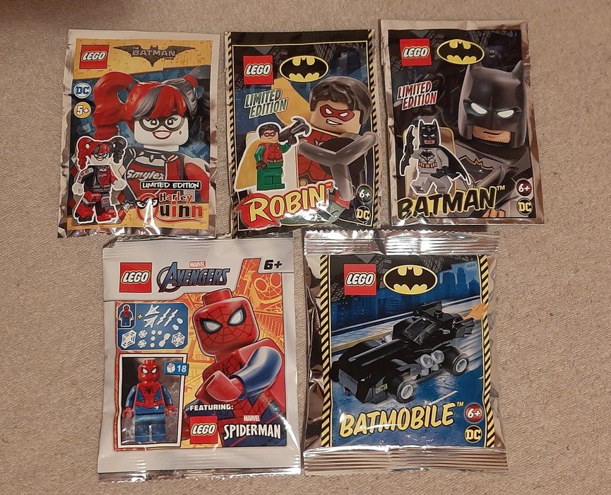 LEGO - ЛОТ 60+ шт. (разных): DC, Batman, Marvel.
