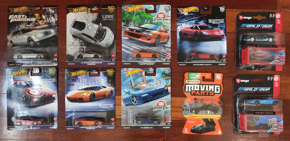 Pack Premium Hotwheels Bburago | Carros 1:64 Variados Coleção