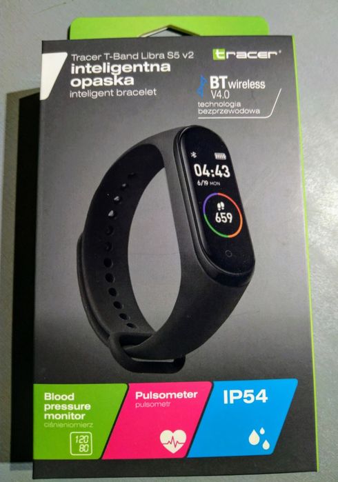 Inteligentna opaska Pulsometr  smartband Tracer T-Band Libra