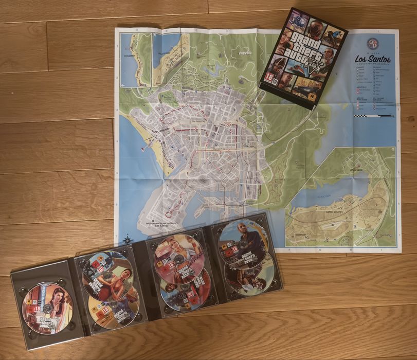 GTA V PC (7 DVD + Mapa) | Wydanie Kolekcjonerskie 2015 | Stan Idealny