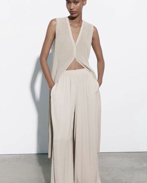 штани палаццо zara