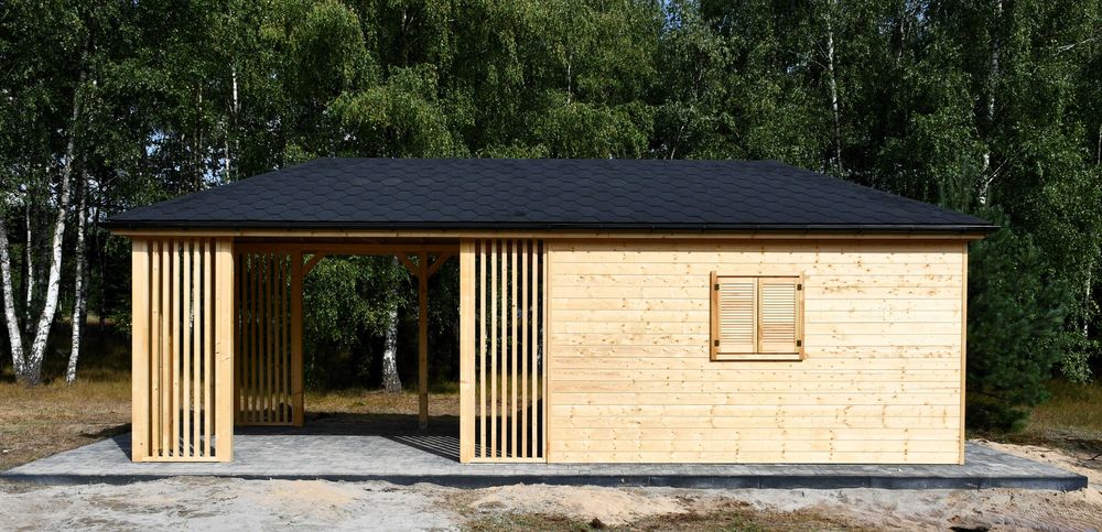 Domek ogrodowy 3m x 8m, domek letniskowy, domek narzędziowy, drewniany