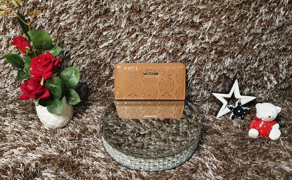 Portfeliki damski Ażurowy Brązowy