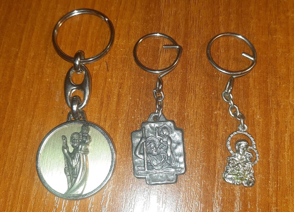 Breloki Św..Krzysztof  3 sztuki