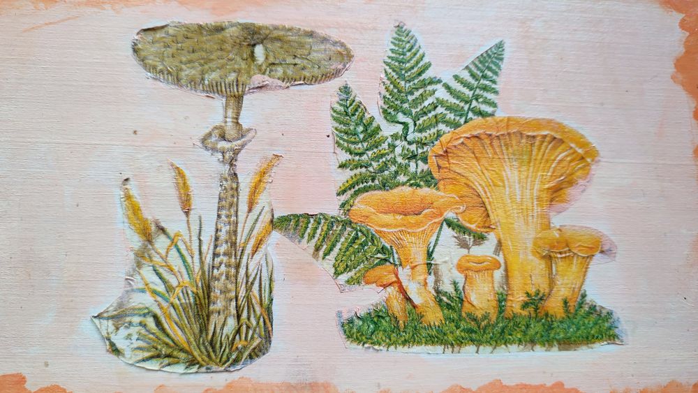 Deska do krojenia decoupage ozdoba