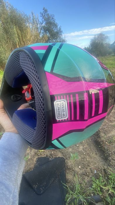 Capacete criança mini moto