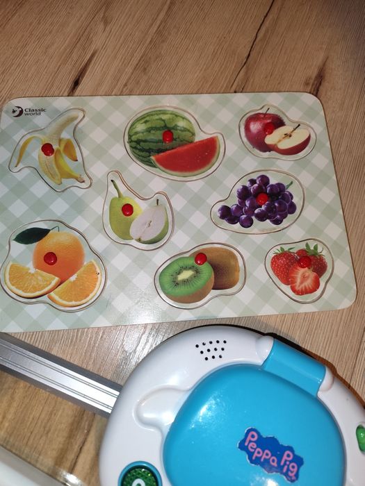Zestaw zabawek świnka Peppa układanki sorter