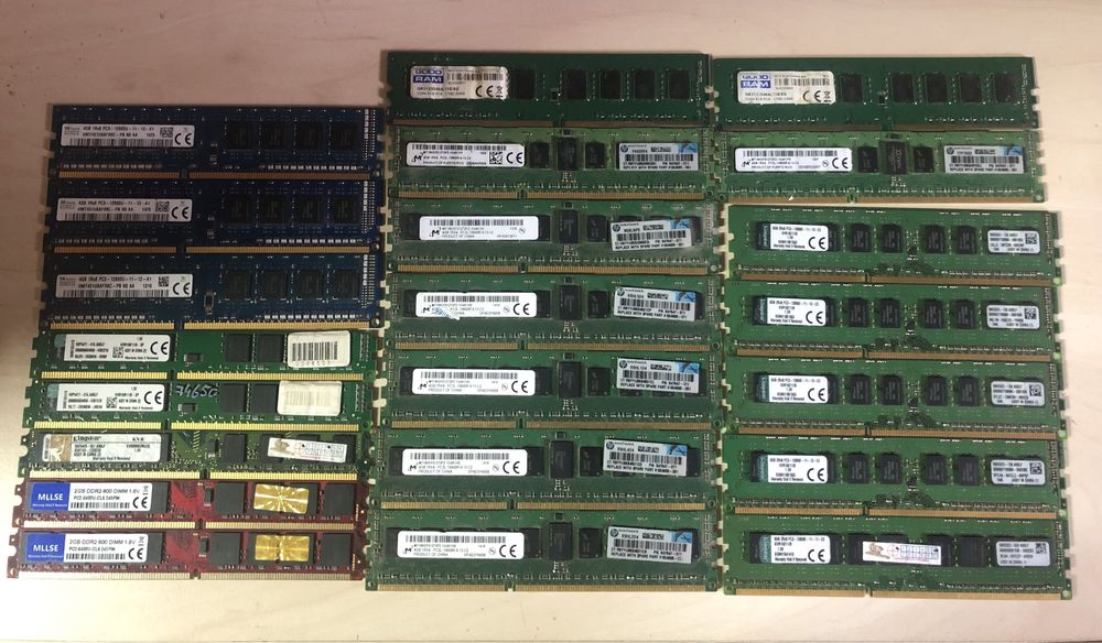 Лот серверных процессоров Intel Xeon, ОЗУ Серверная/ПК/Ноутбук