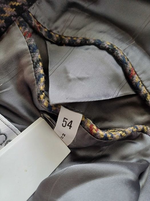 Francesco Smalto marynarka kaszmir wełna pepitka rozmiar 54 XL