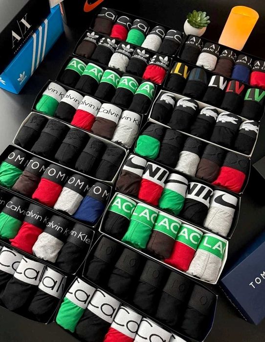 Чоловічі боксери CK серія Modern White/Black. Мужские трусы