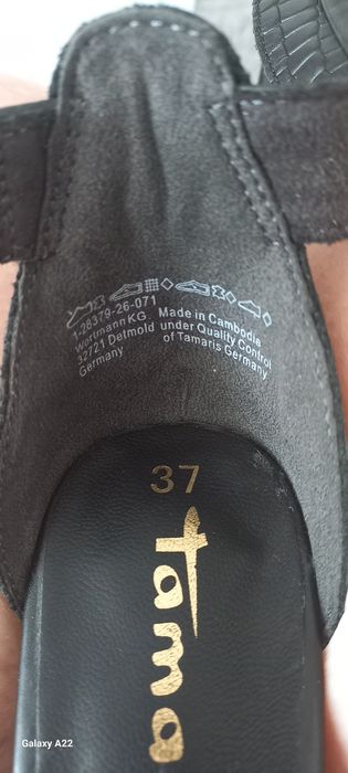 Sandały damskie skórzane Tamaris