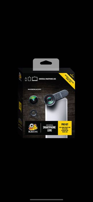 Универсальные линзы для смартфона Black Eye Pro Kit 3in1