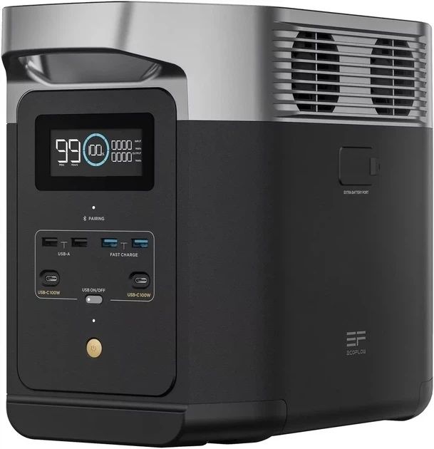 Зарядная станция EcoFlow Delta 2, 1800 Вт, 1024 Вт/час (электростанция для дома, UPS, ИБП)