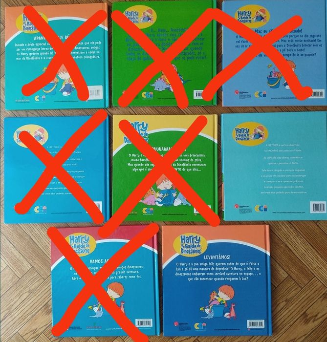 Coleção "Harry e o balde dos dinossauros" (1,50€ unidade)