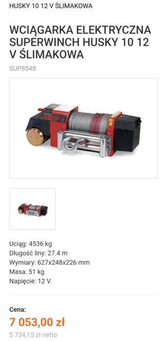 Wyciągarka do autolawety 12v