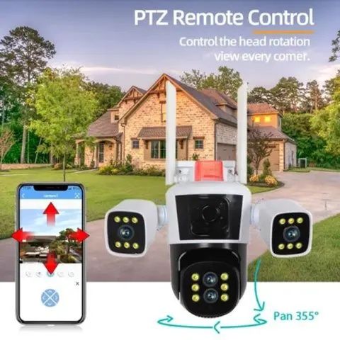 Камера відеоспостереження вулична поворотна 2 камери