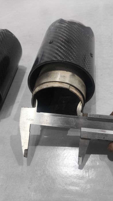 Ponteiras Escape Originais BMW M POWER com acabamento em Carbono
