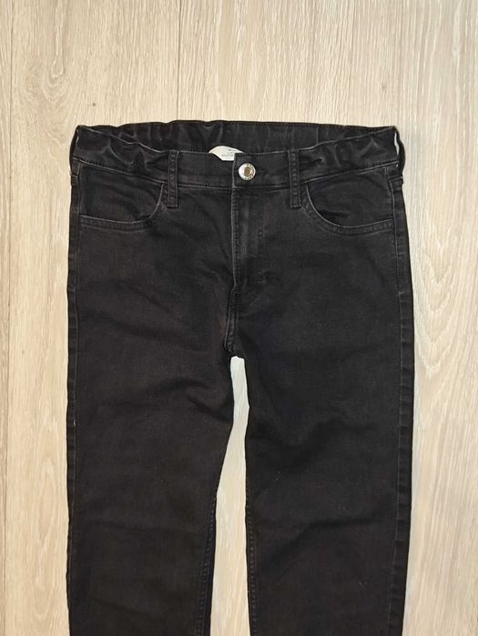 Комфортні стрейчеві джинси вузького крою h&m на 12-13 років