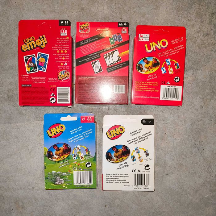 Jogo de Cartas Uno, Super Mário, Emoji, Pokémon, Star Wars