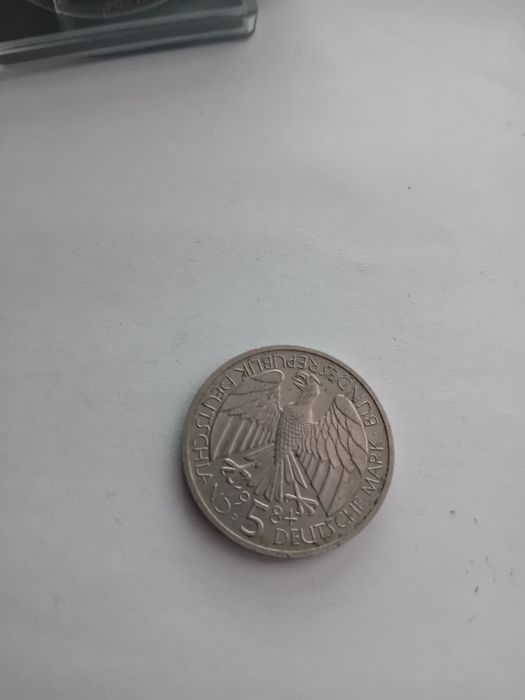 Niemiecka moneta 5 deutsche mark grundung
