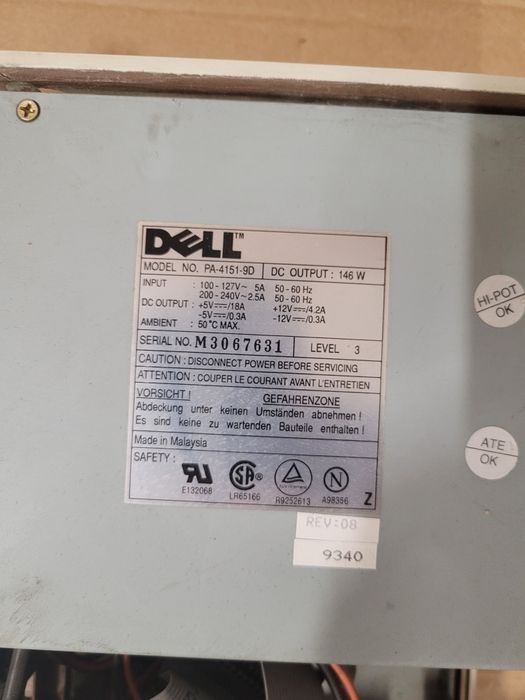 Dell System 433/L Retro PC | Intel 486 DX/33 | Tseng ET4000/W32 | 4MB RAM | ISA