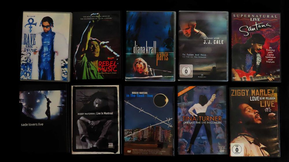 DVD's - Lote de 10 DVD's Musicais