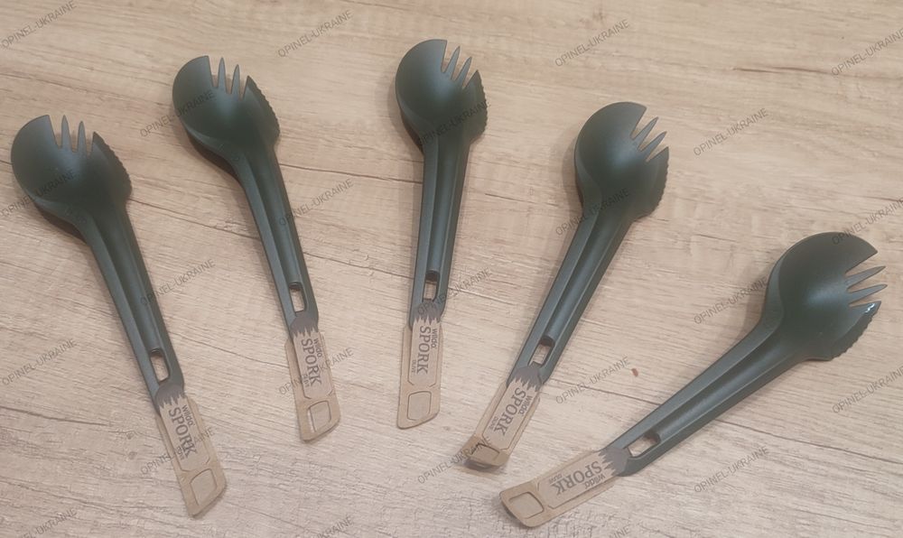 набор 3 в 1 WILDO SPORK вилка ложка нож олива 14627001 NZ-WSK-PP