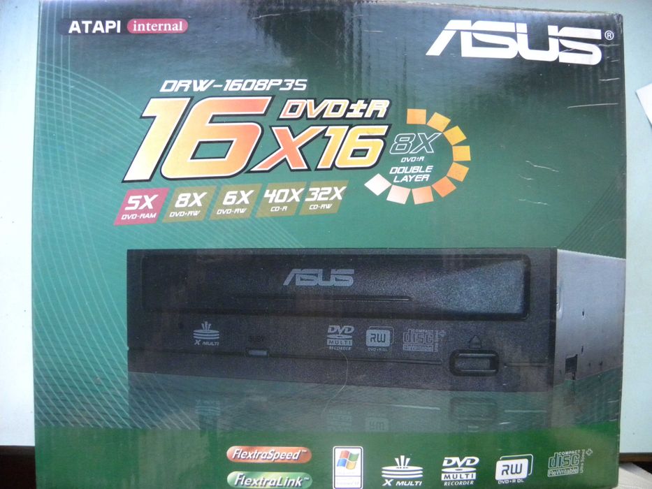 Привод ASUS DRW-1608P3S - DVD±RW (±R DL)