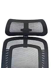 крісло офісне комп"ютерне сірий і чорний колір