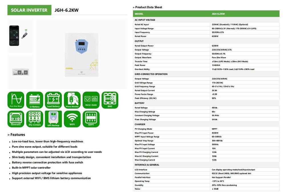 Daxtromn JGH-6.2KW /48V