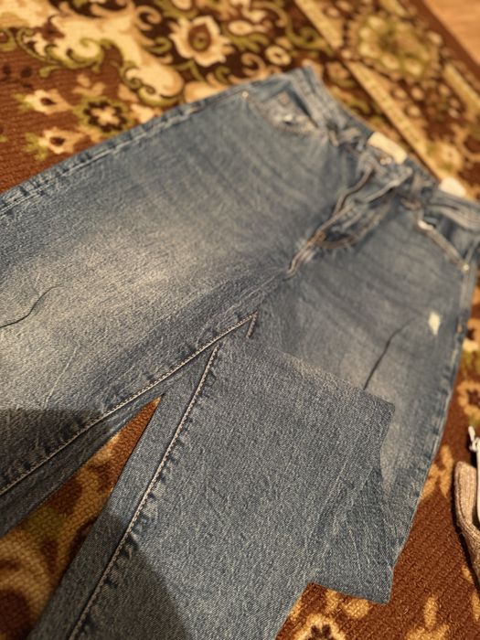 Синие джинсы МОМ