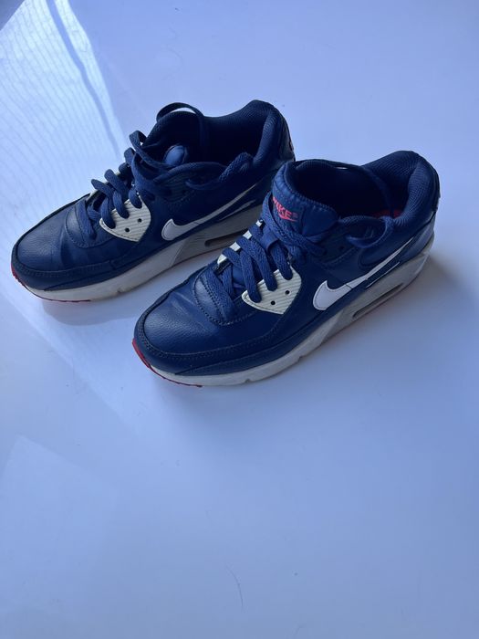 Nike Air Max 90 skórzane granatowe rozmiar 38.5 stan dobry