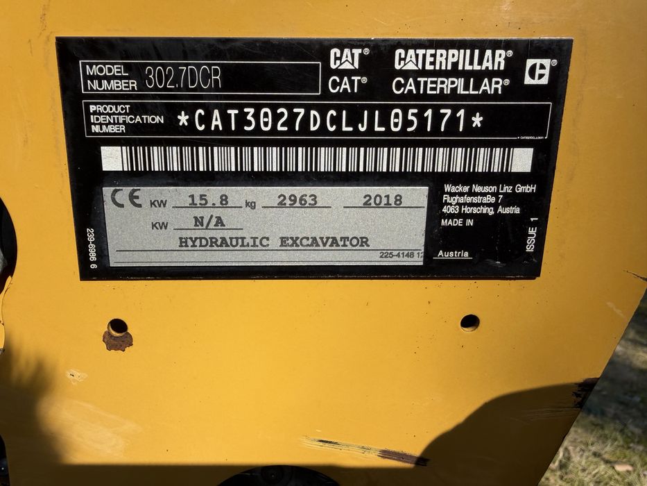 Koparka Cat 302.7D