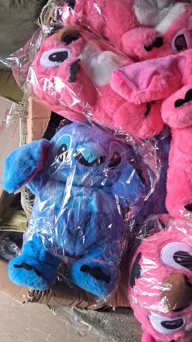 Дитяча інтерактивна м'яка іграшка Видра і "Стіч" дихаючий, нічник+3 ба