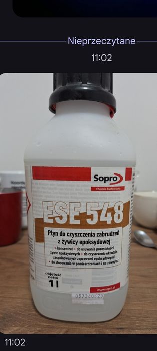 Sopro ESE 548 - Płyn do czyszczenia zabrudzeń z żywicy epoksydowej