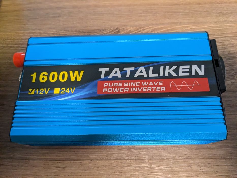 Інвертор 500 Вт 12 вольт,  пікова 1600 вт , чистий сінус 12 вольт Tata