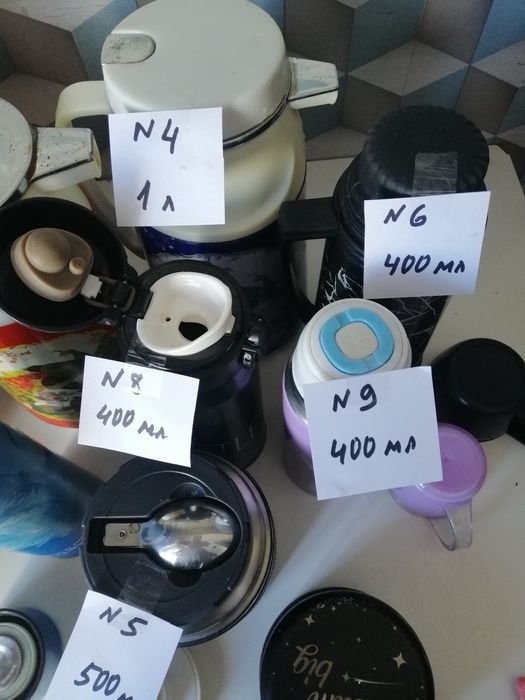 Термос в ассортименте. 1 литр, 500 мл, 400 мл