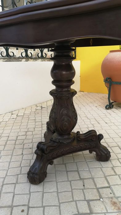 Mesa de jogo dobrável com pano verde – peça elegante