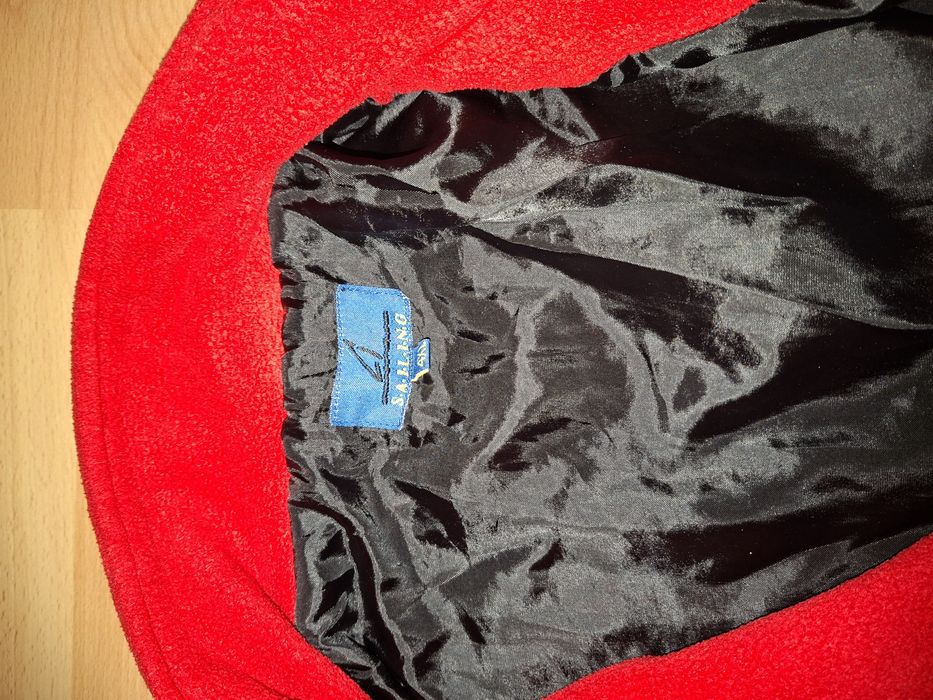 Polar męski duży solidny 3xl 4xl bluza polarowa czerwona
