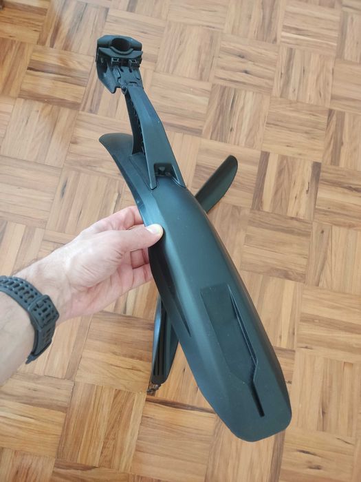 Guarda-lamas Dianteiro e Traseiro para BTT, Rígido, Preto, 26" - 27,5" - 29" | ROCKRIDER, COMO NOVO