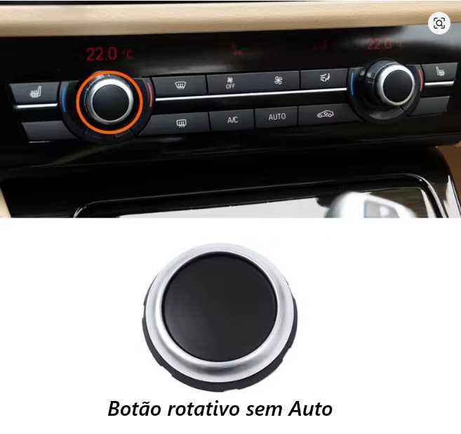 Botão teclas climatronic AC Ventilação Bmw F10 F11 F07 F06 F12 F01 F02 F15 F16 NOVO