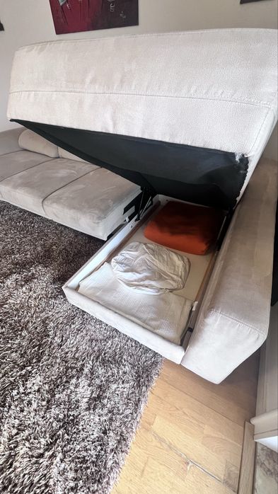 Sofá 4 lugares com chaise long
