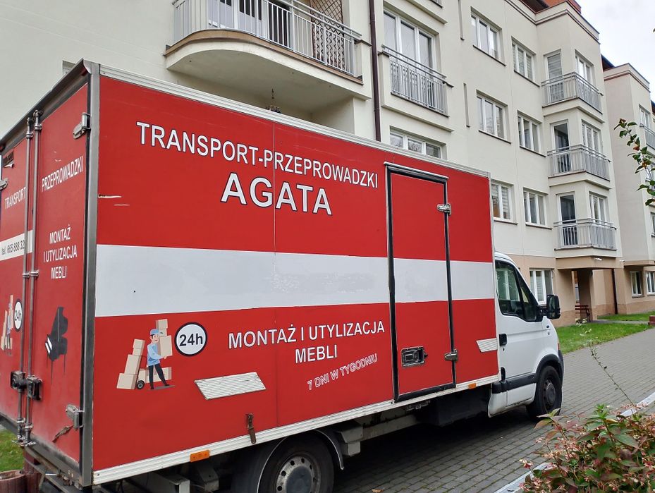Transport-Przeprowadzki ,, Agata,,~24h/7dni w tyg ~Utylizacja mebli