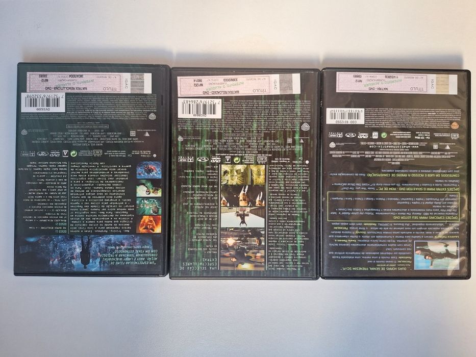 Dvds trilogia  matrix