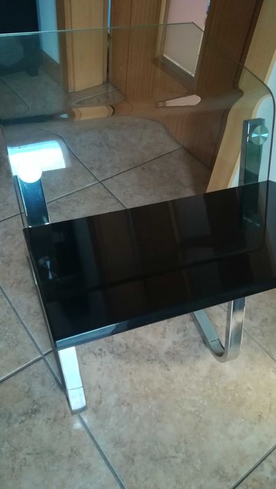 Mesa de apoio para portátil em vidro